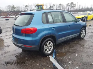 2017 Volkswagen Tiguan S with VIN WVGBV7AX8HK009247, listed as a IAAI auction lot 41346498 with 190,952 mi miles and . Bid and sale history available at DreamBid. Image 4.