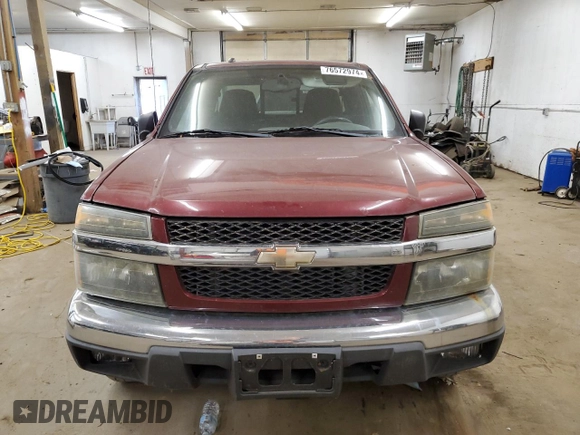 2008 Chevrolet Colorado LS with VIN 1GCDT199188150826, listed as a Copart auction lot 76572974 with 193,295 mi miles and Clean Title. Bid and sale history available at carsss.com. Image 5.