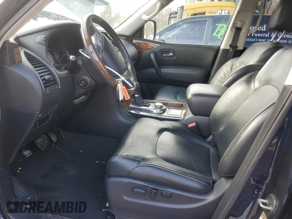 2017 Infiniti QX80 Signature Edition with VIN JN8AZ2NE2H9154280, listed as a Copart auction lot 45963185 with 91,702 mi miles and Clean Title. Bid and sale history available at carsss.com. Image 7.