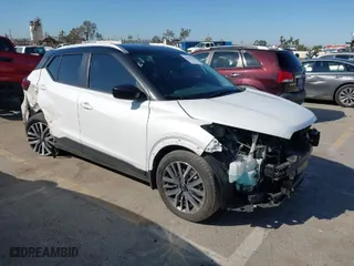 2023 Nissan Kicks SV with VIN 3N1CP5CV4PL529819, listed as a IAAI auction lot 41835436 with 28,113 mi miles. Bid and sale history available at carsss.com. Image 1.