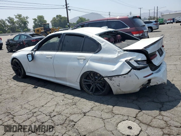 2022 BMW 3 Series 330i with VIN 3MW5R1J02N8C53220, listed as a Copart auction lot 62423015 with Not provided miles and Salvage title. Bid and sale history available at DreamBid. Image 2.