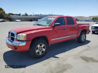 2005 Dodge Dakota with VIN 1D7HW58K75S276200, listed as a Copart auction lot 63509045 with 164,671 mi miles and Salvage title. Bid and sale history available at DreamBid. Image 1.