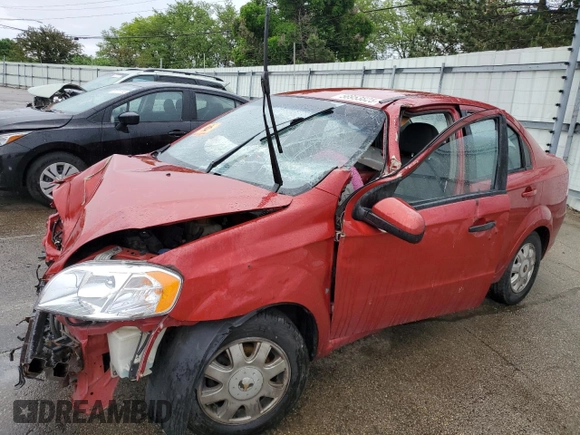 2009 Chevrolet Aveo 1LT z VIN KL1TD56E19B666570, wystawiony jako Copart lot #56953825 z przebiegiem Nie podano mil oraz Szkoda całkowita • Salvage title. Historia ofert i sprzedaży dostępna na DreamBid. Obrazek 1.