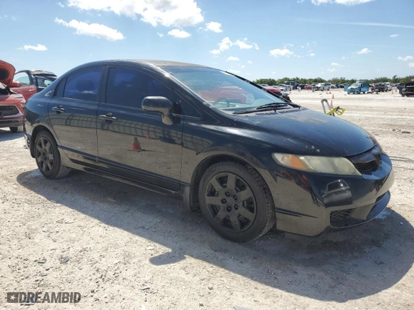 2010 Honda Civic Sdn LX with VIN 2HGFA1F52AH323495, listed as a Copart auction lot 49909665 with 156,849 mi miles and Salvage Title. Bid and sale history available at carsss.com. Image 4.