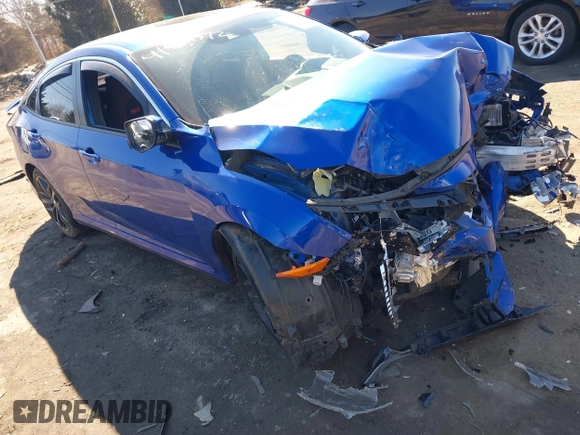 2020 Honda Civic Si with VIN 2HGFC1E59LH707904, listed as a IAAI auction lot 41621372 with 112,077 mi miles and . Bid and sale history available at DreamBid. Image 1.