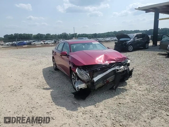 2020 Honda Accord EX-L with VIN 1HGCV1F59LA088442, listed as a Copart auction lot 60406195 with 55,293 mi miles and Salvage title. Bid and sale history available at DreamBid. Image 14.