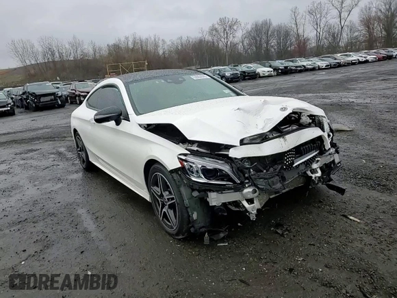 2021 Mercedes-Benz C 300 with VIN W1KWJ8EB6MG051313, listed as a Copart auction lot 52004095 with 57,684 mi miles and Salvage title. Bid and sale history available at DreamBid. Image 10.