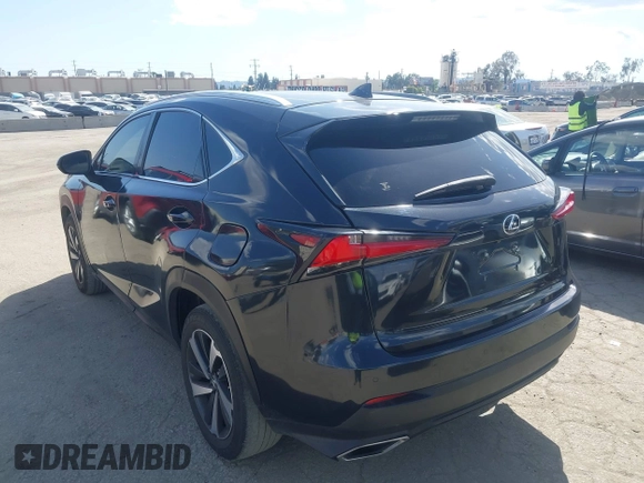 2021 Lexus NX 300 with VIN JTJGARBZ4M2185558, listed as a IAAI auction lot 41978745 with 34,264 mi miles and . Bid and sale history available at DreamBid. Image 3.