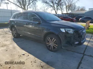 2009 Audi Q7 Premium Plus with VIN WA1AY74L89D001925, listed as a Copart auction lot 87180524 with 138,984 mi miles and Salvage title. Bid and sale history available at DreamBid. Image 4.