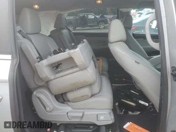 2018 Honda Odyssey EX-L with VIN 5FNRL6H74JB099282, listed as a Copart auction lot 55031025 with 137,359 mi miles and Salvage Title. Bid and sale history available at DreamBid. Image 11.