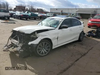 2020 BMW 3 Series M340i xDrive with VIN WBA5U9C04LFH21305, listed as a Copart auction lot 87074524 with 113,784 mi miles and Salvage Title. Bid and sale history available at DreamBid. Image 1.