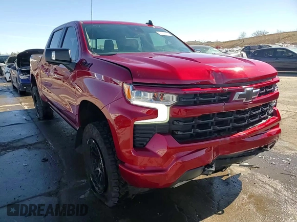2023 Chevrolet Silverado 1500 RST with VIN 1GCUDEED8PZ206719, listed as a Copart auction lot 50555575 with 15,310 mi miles and Salvage Title. Bid and sale history available at DreamBid. Image 14.