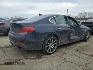 2019 Genesis G70 3.3T Advanced with VIN KMTG34LE5KU034162, listed as a Copart auction lot 46325915 with 76,555 mi miles and Salvage Title. Bid and sale history available at carsss.com. Image 3.