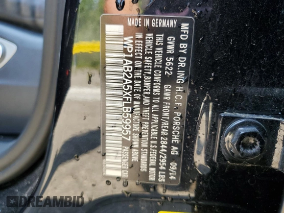 2015 Porsche Macan S с VIN WP1AB2A5XFLB59957, выставлен на аукционе Copart как лот 60850855 с пробегом 99 818 миль миль и Чистый • Clean title. История ставок и продаж доступна на DreamBid. Изображение 13.