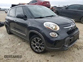2014 FIAT 500L Trekking with VIN ZFBCFADH1EZ019373, listed as a Copart auction lot 87916725 with 75,862 mi miles and Salvage Title. Bid and sale history available at DreamBid. Image 4.