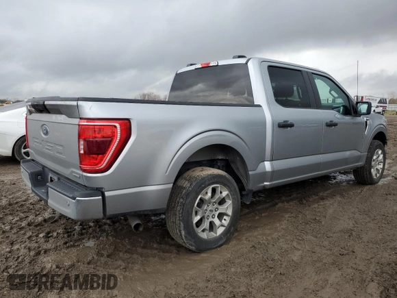 2023 Ford F-150 XL with VIN 1FTEW1C85PKD62576, listed as a Copart auction lot 44970775 with 52,070 mi miles and Salvage title. Bid and sale history available at DreamBid. Image 3.