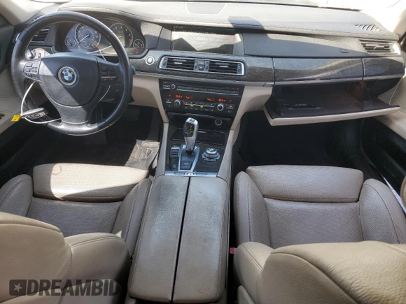2011 BMW 7 Series 740i with VIN WBAKA4C50BC612878, listed as a Copart auction lot 52035635 with 192,248 mi miles and Salvage Title. Bid and sale history available at carsss.com. Image 8.