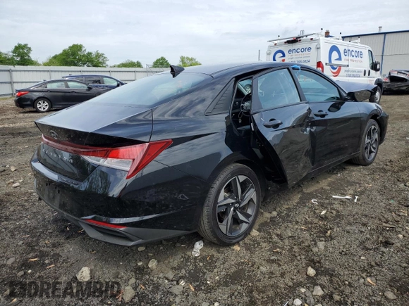 2023 Hyundai Elantra SEL with VIN KMHLS4AG6PU528375, listed as a Copart auction lot 58851354 with Not Provided miles and Salvage Title. Bid and sale history available at DreamBid. Image 3.