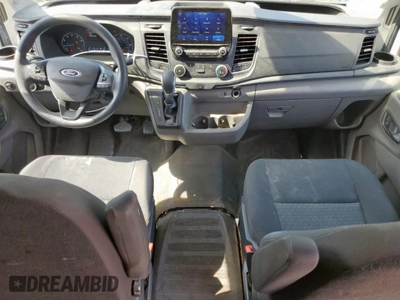 2021 Ford Transit Cargo with VIN 1FTBR1C8XMKA19347, listed as a Copart auction lot 54431575 with 161,668 mi miles and Salvage title. Bid and sale history available at DreamBid. Image 8.