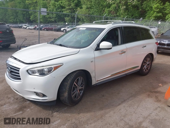 2015 Infiniti QX60 z VIN 5N1AL0MM3FC546979, wystawiony jako IAAI lot #42192346 z przebiegiem 181 679 mil mil oraz . Historia ofert i sprzedaży dostępna na DreamBid. Obrazek 16.
