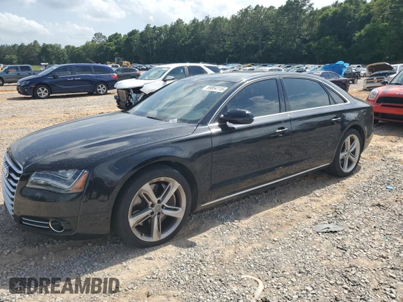 2011 Audi A8 with VIN WAURVAFD0BN026383, listed as a Copart auction lot 59854115 with 141,158 mi miles and Clean title. Bid and sale history available at DreamBid. Image 1.