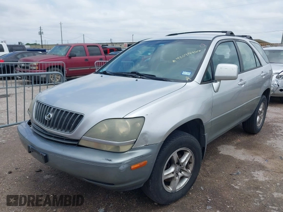 2000 Lexus RX 300 with VIN JT6GF10U2Y0060595, listed as a IAAI auction lot 42079466 with 202,736 mi miles. Bid and sale history available at carsss.com. Image 2.