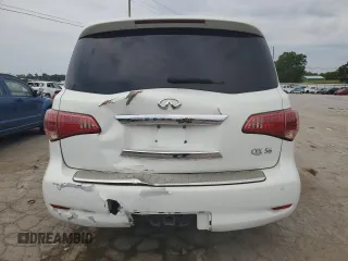 2011 Infiniti QX56 7-passenger with VIN JN8AZ2NF9B9501099, listed as a Copart auction lot 59562454 with 233,081 mi miles and Salvage Title. Bid and sale history available at carsss.com. Image 6.