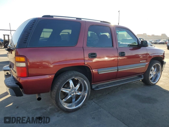 2003 Chevrolet Tahoe LS with VIN 1GNEC13T43R142268, listed as a Copart auction lot 88926345 with 202,145 mi miles and Salvage Title. Bid and sale history available at carsss.com. Image 3.