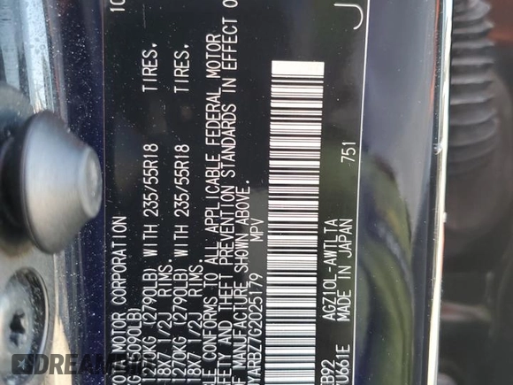 2016 Lexus NX 200t with VIN JTJYARBZ7G2025179, listed as a Copart auction lot 60481965 with 93,997 mi miles and Salvage title. Bid and sale history available at DreamBid. Image 13.
