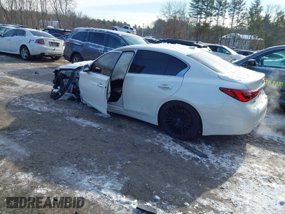 2018 Infiniti Q50 3.0t SPORT with VIN JN1EV7AR0JM430069, listed as a IAAI auction lot 41386106 with 44,748 mi miles. Bid and sale history available at carsss.com. Image 3.