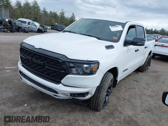 2024 Ram 1500 Big Horn with VIN 1C6SRFFT1RN124465, listed as a IAAI auction lot 41839097 with 24,106 mi miles and . Bid and sale history available at DreamBid. Image 18.