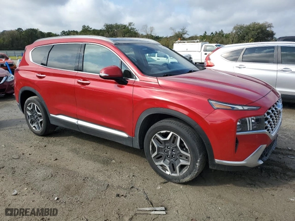 2021 Hyundai Santa Fe Limited with VIN 5NMS44AL7MH310360, listed as a Copart auction lot 48356385 with 40,010 mi miles and Salvage Title. Bid and sale history available at carsss.com. Image 4.