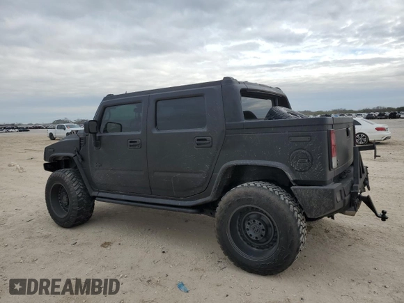 2006 Hummer H2 with VIN 5GRGN22U46H107816, listed as a Copart auction lot 89028305 with 174,544 mi miles and Salvage Title. Bid and sale history available at carsss.com. Image 2.