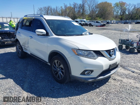 2016 Nissan Rogue SV with VIN KNMAT2MVXGP703040, listed as a IAAI auction lot 41781739 with 88,504 mi miles. Bid and sale history available at carsss.com. Image 1.