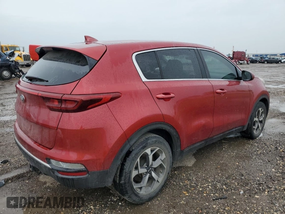 2020 Kia Sportage LX with VIN KNDPM3AC7L7744512, listed as a Copart auction lot 50908705 with 53,139 mi miles and Salvage Title. Bid and sale history available at carsss.com. Image 3.