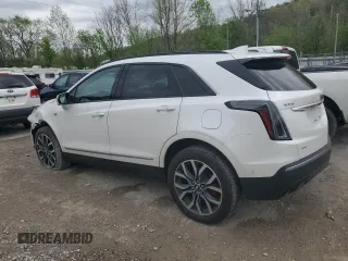 2023 Cadillac XT5 AWD Sport with VIN 1GYKNGRS4PZ176086, listed as a Copart auction lot 53955535 with 15,709 mi miles and Salvage title. Bid and sale history available at DreamBid. Image 2.