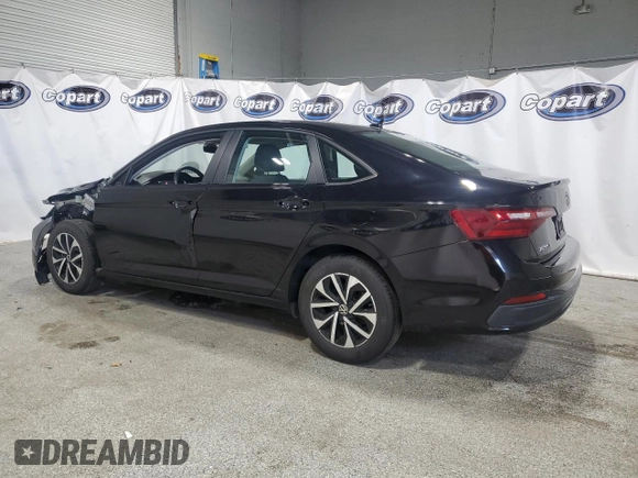 2024 Volkswagen Jetta S with VIN 3VW5M7BU5RM085170, listed as a Copart auction lot 61955735 with 23,150 mi miles and Clean title. Bid and sale history available at DreamBid. Image 2.