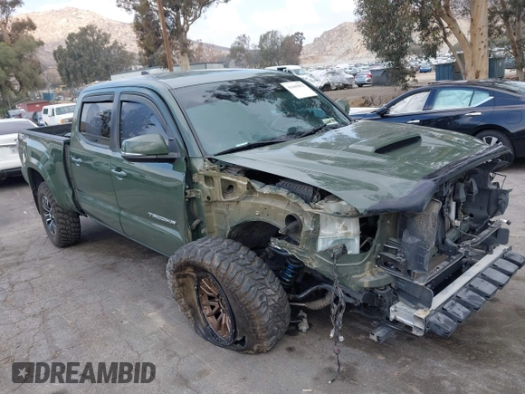 2021 Toyota Tacoma 4WD SR5 with VIN 3TMDZ5BN0MM116198, listed as a IAAI auction lot 41445815 with 59,561 mi miles. Bid and sale history available at carsss.com. Image 1.