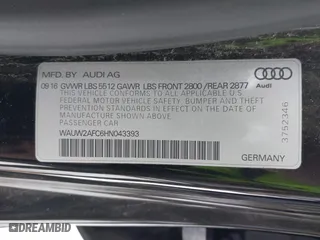 2017 Audi A7 Premium Plus with VIN WAUW2AFC6HN043393, listed as a IAAI auction lot 41304364 with 79,456 mi miles. Bid and sale history available at carsss.com. Image 9.