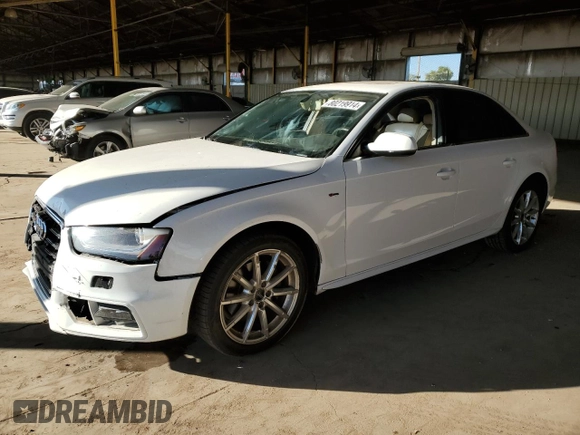 2015 Audi A4 Premium z VIN WAUAFAFLXFN030089, wystawiony jako Copart lot #57796795 z przebiegiem 138 103 mil mil oraz Szkoda całkowita • Salvage title. Historia ofert i sprzedaży dostępna na DreamBid. Obrazek 1.