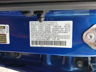 2022 Honda CR-V EX z VIN 7FARW2H55NE018038, wystawiony jako IAAI lot #42066301 z przebiegiem 33 197 mil mil oraz . Historia ofert i sprzedaży dostępna na DreamBid. Obrazek 9.