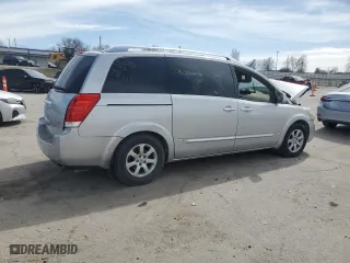 2009 Nissan Quest SL with VIN 5N1BV28U89N100405, listed as a Copart auction lot 48771665 with 0 mi miles and Salvage Title. Bid and sale history available at carsss.com. Image 3.