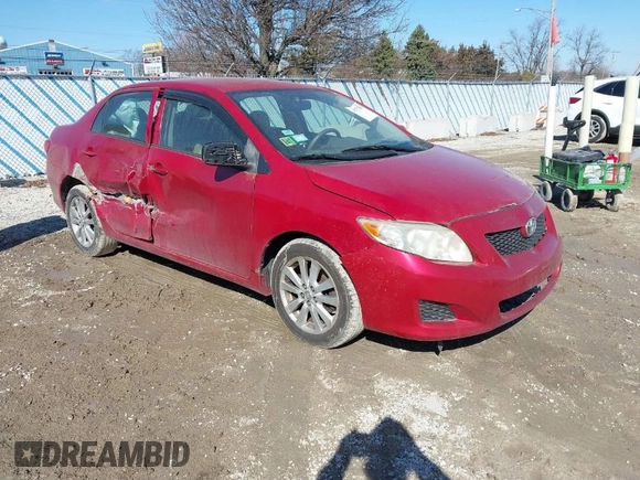 2009 Toyota Corolla with VIN JTDBL40E29J017537, listed as a IAAI auction lot 41757305 with 154,170 mi miles. Bid and sale history available at carsss.com. Image 1.
