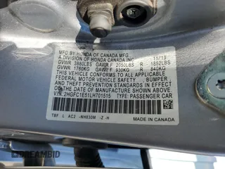 2020 Honda Civic Si z VIN 2HGFC1E51LH701515, wystawiony jako Copart lot #54405275 z przebiegiem 127 549 mil mil oraz Szkody całkowita. Historia ofert i sprzedaży dostępna na DreamBid. Obrazek 12.