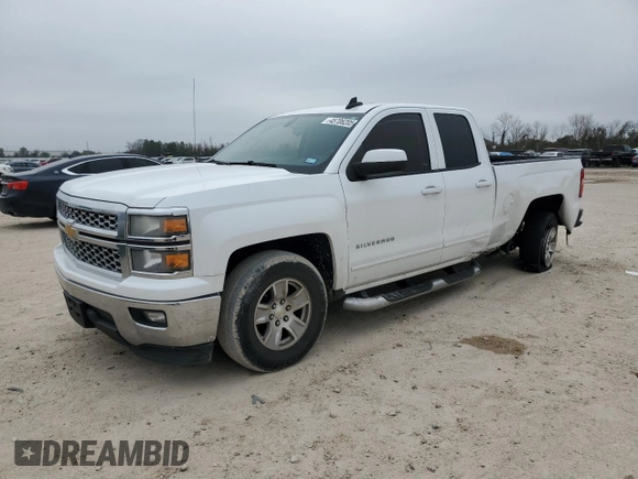 2015 Chevrolet Silverado 1500 LT with VIN 1GCRCREH4FZ387609, listed as a Copart auction lot 45706205 with 136,500 mi miles and Salvage Title. Bid and sale history available at carsss.com. Image 1.