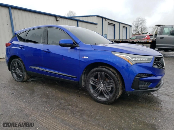 2019 Acura RDX w/A-Spec Pkg with VIN 5J8TC1H6XKL010136, listed as a Copart auction lot 47319425 with 0 mi miles and Salvage Title. Bid and sale history available at carsss.com. Image 4.