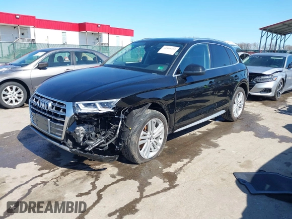 2018 Audi Q5 Premium Plus with VIN WA1BNAFYXJ2197899, listed as a IAAI auction lot 41810152 with 23,495 mi miles. Bid and sale history available at carsss.com. Image 18.