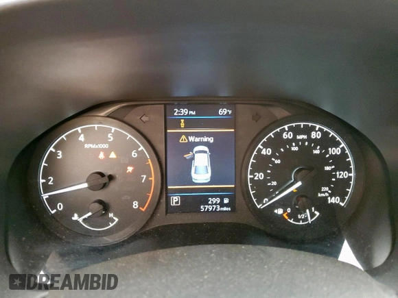 2023 Nissan Altima S with VIN 1N4BL4BV1PN346206, listed as a Copart auction lot 47858215 with 57,973 mi miles and Salvage Title. Bid and sale history available at DreamBid. Image 9.