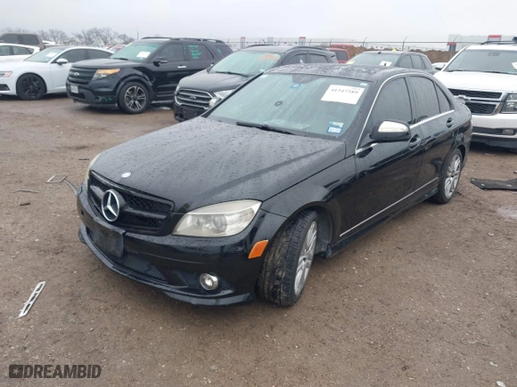 2008 Mercedes-Benz C-Class 3.0L Sport with VIN WDDGF54X08F095191, listed as a IAAI auction lot 41547589 with 165,319 mi miles. Bid and sale history available at carsss.com. Image 2.