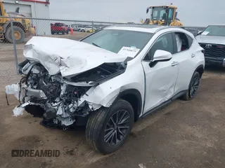 2024 Lexus NX 250 Premium with VIN 2T2GDCAZXRC015315, listed as a IAAI auction lot 41360875 with 7,294 mi miles and . Bid and sale history available at DreamBid. Image 2.